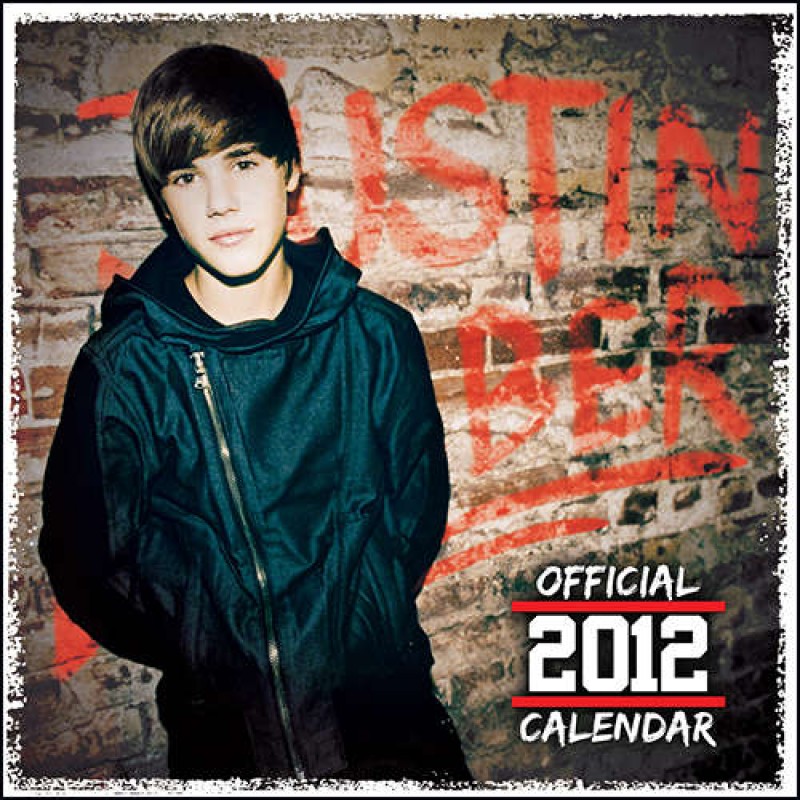 Official Justin Bieber Wall Calendar 2012