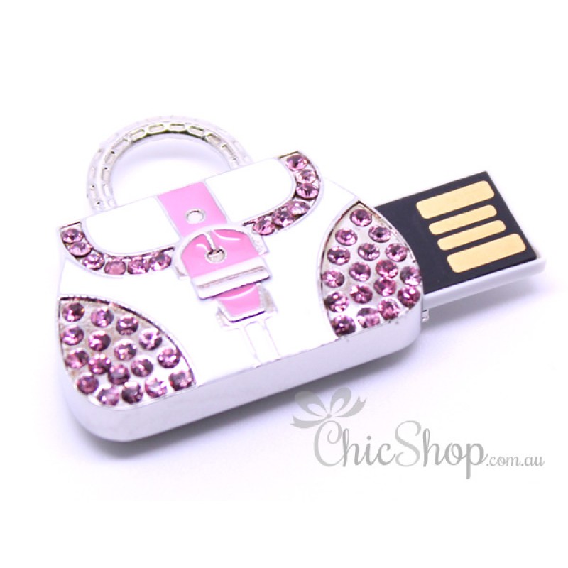 Pink Colour HandbagShaped Pretty Cute Designer USB Flash Drive 4GB