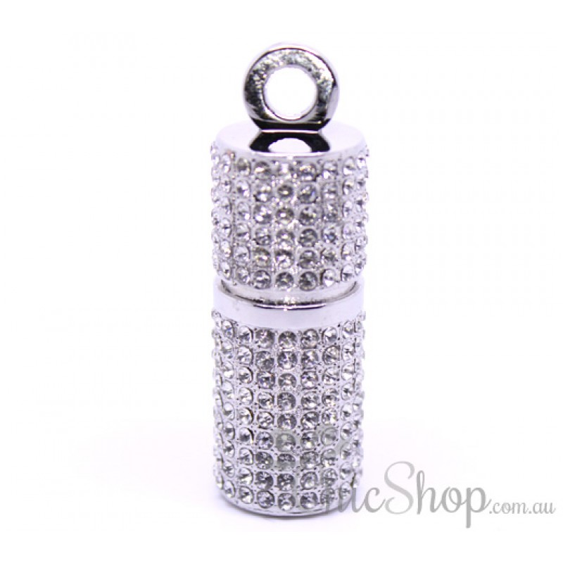 Silver Colour Jewelry Bling Designer USB Flash Drive 8GB
