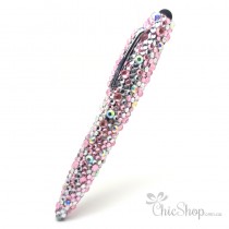 Crystal Diamonate Glitter Pink Bling Sparkle Pen