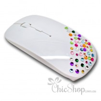 Crystal Diamonate Glitter Bling Wireless Computer Mouse