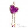 Heart Shaped With Purple Roses USB Flash Drive / Stick 1
