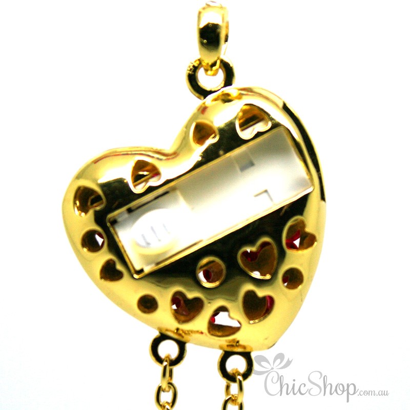 Heart Shaped With Red Roses USB Flash Drive / Stick 3