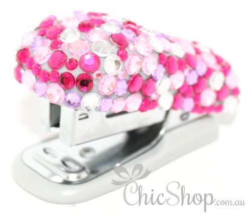 Pink Bling Cute Mini Stapler